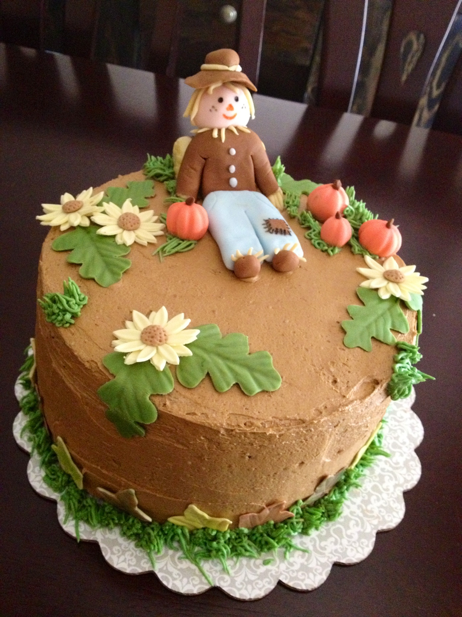 Fall Harvest Cake Decorating