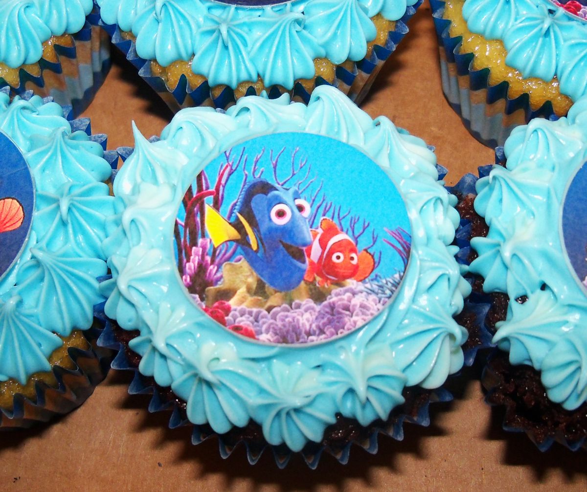 Finding Nemo Birthday Cupcakes