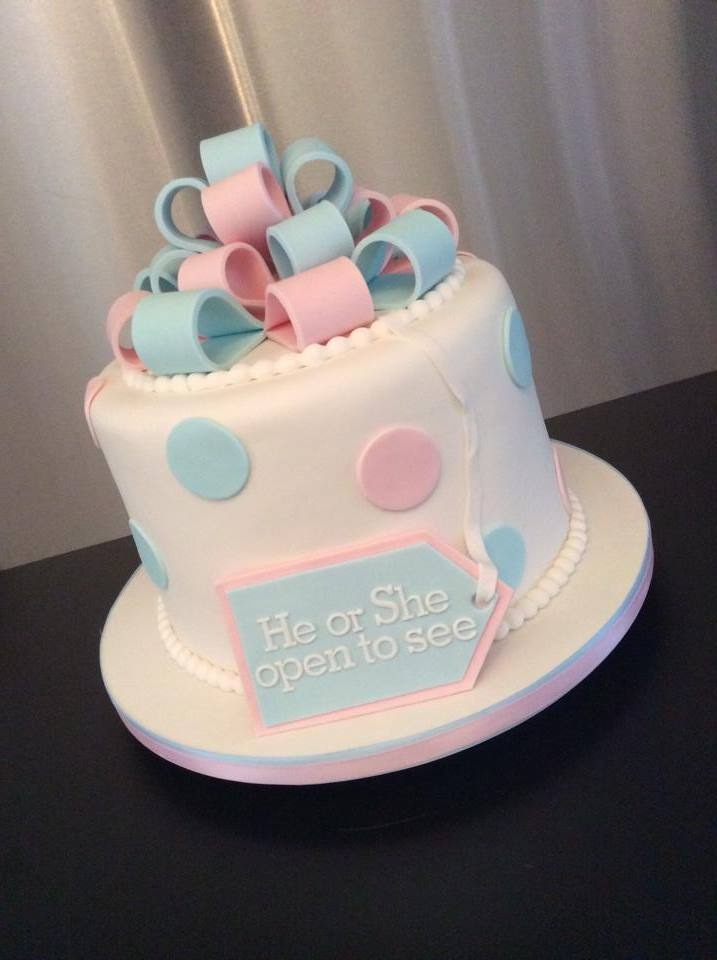 Gender Reveal Cake