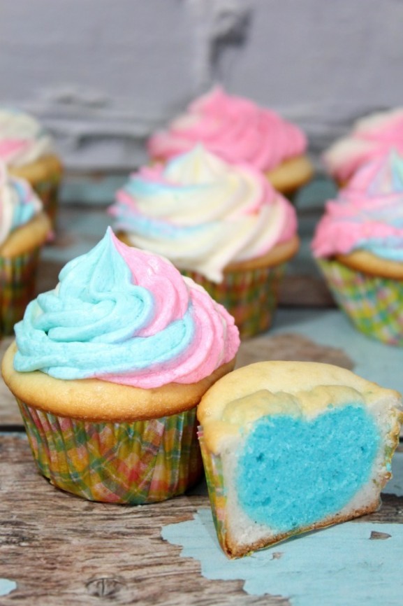 Gender Reveal Cupcakes