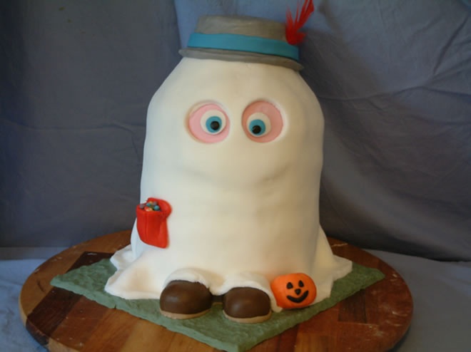 Halloween Ghost Birthday Cake