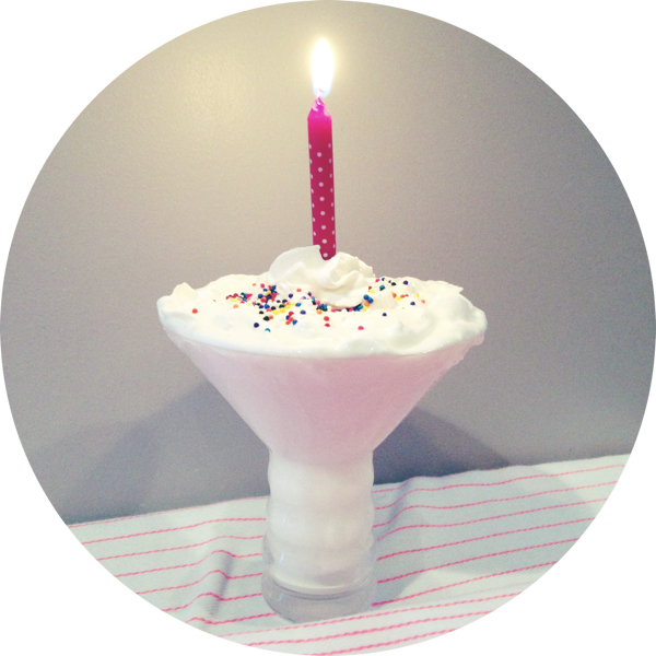 Happy Birthday Cake Martini