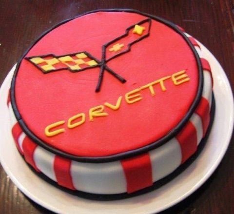 Happy Birthday Corvette Cake