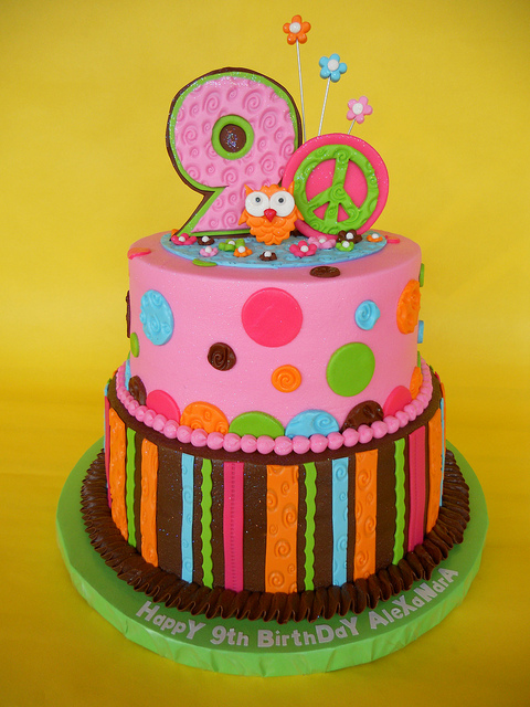 Hippie Chick Birthday Cake