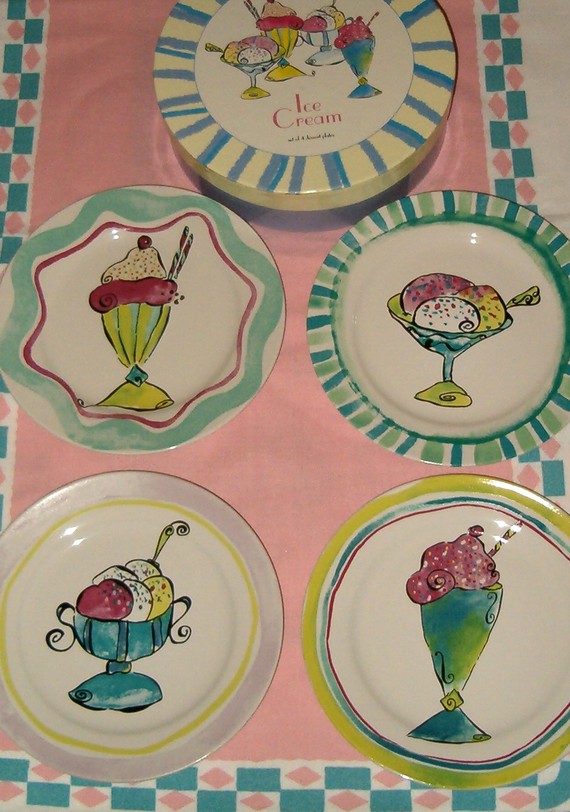 Ice Cream Dessert Plates