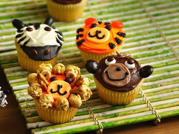 Jungle Animal Cupcakes