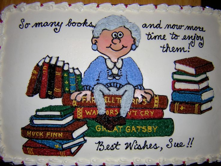 Library Librarian Retirement Cake