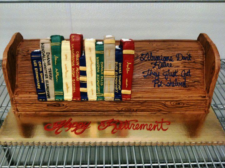 Library Librarian Retirement Cake