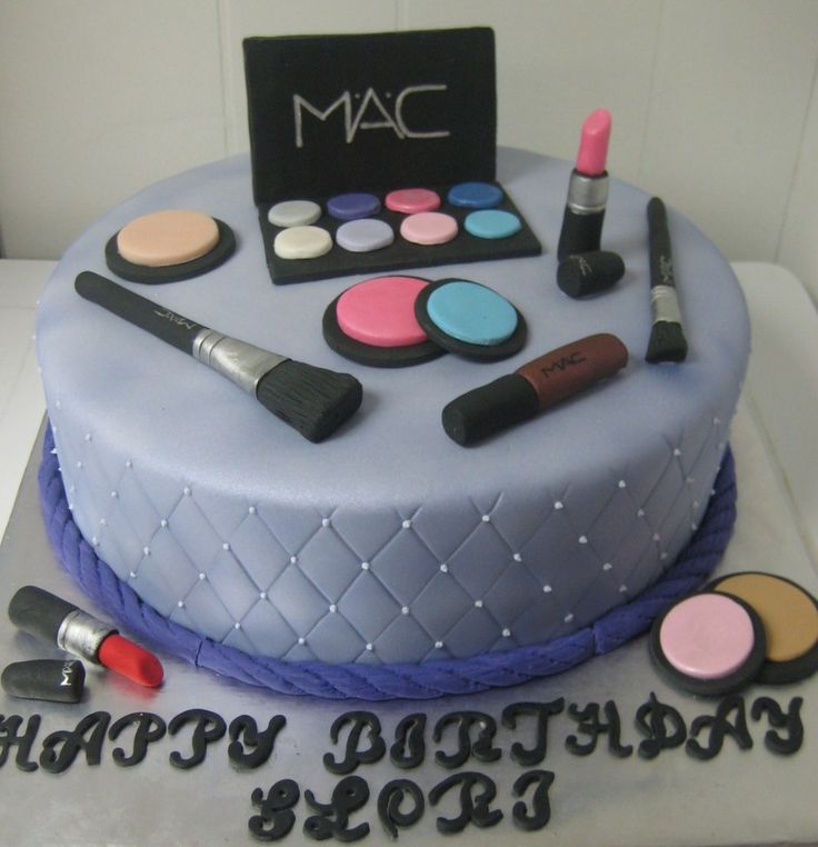 Makeup Birthday Cake