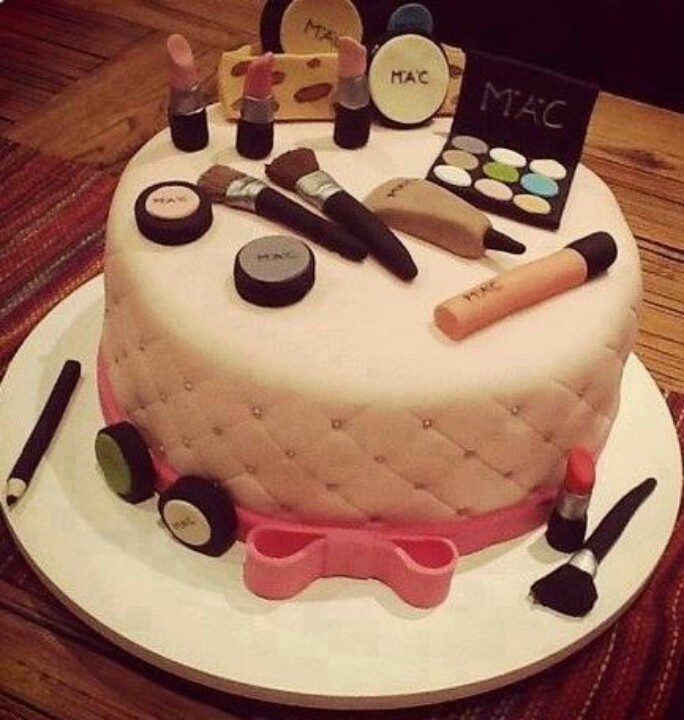 Makeup Birthday Cake