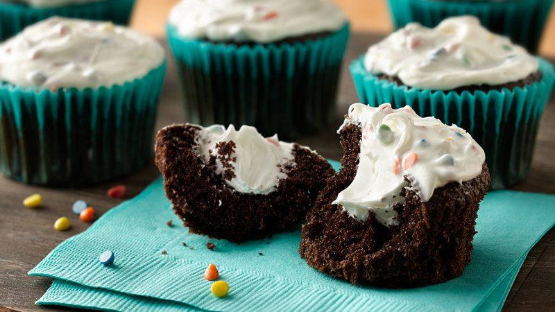 Marshmallow Cream Filled Cupcakes Recipe