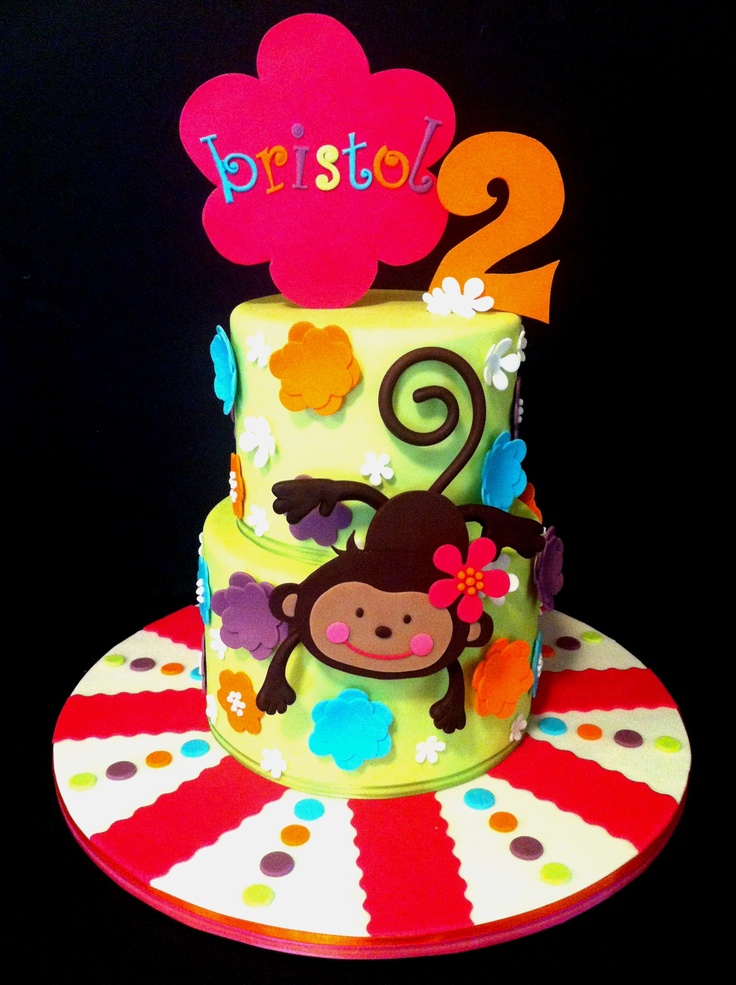 Monkey Birthday Cake