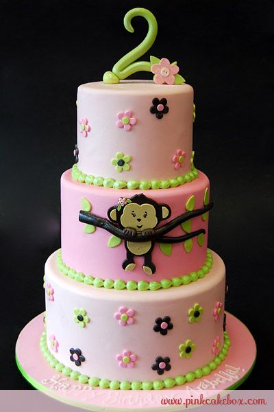 Monkey Birthday Cake