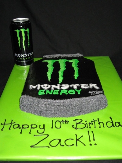 Monster Energy Drink Cake