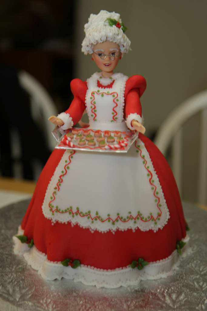 Mrs. Claus Doll Cake