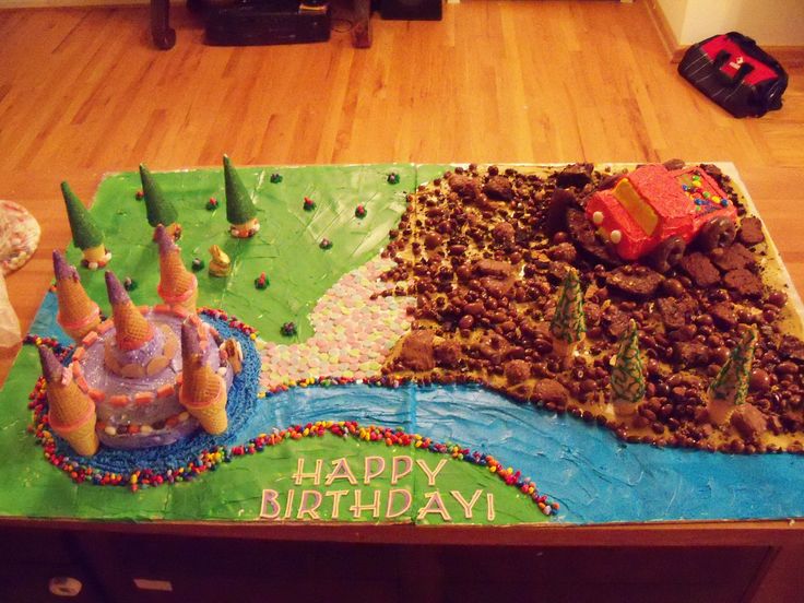 Mud Truck Birthday Cake