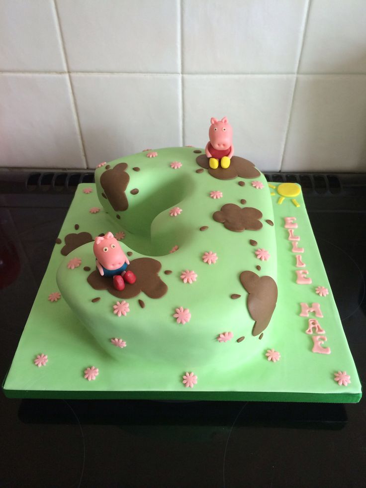 Muddy Puddles Peppa Pig Sheet Cakes