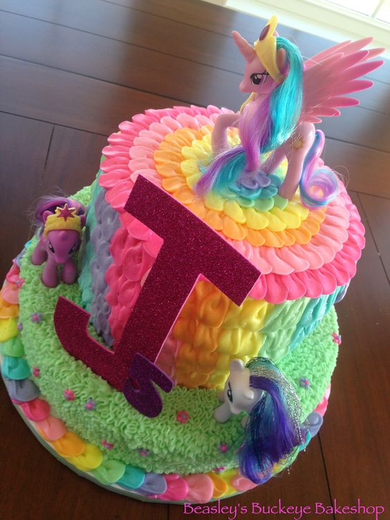 8 Photos of My Little Pony Themed Cakes Buttercream