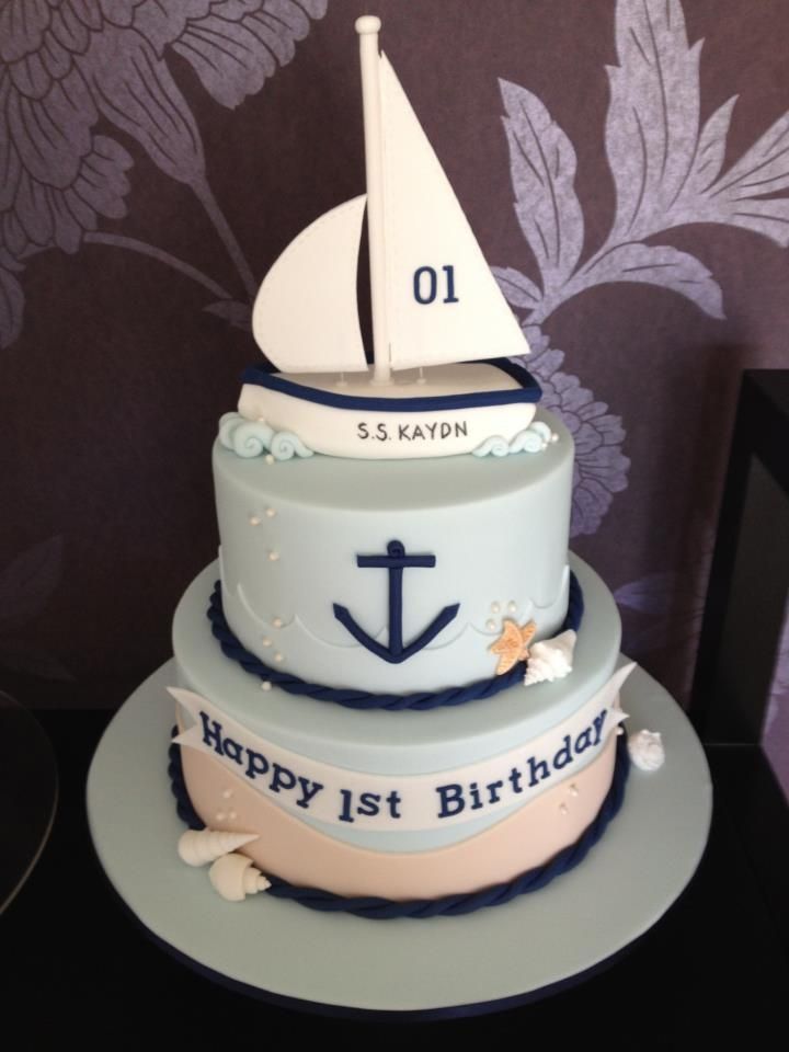 Nautical Birthday Cake