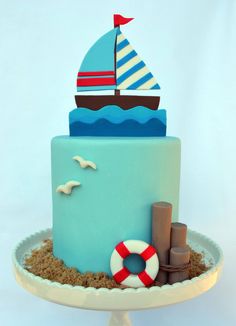 Nautical Themed Birthday Cake