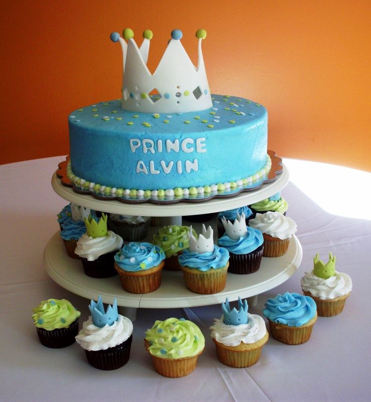 New Little Prince Baby Shower Cake