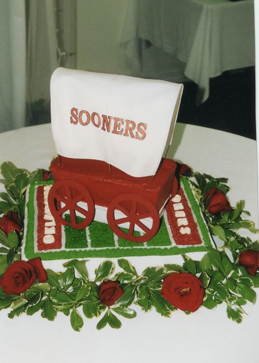 Oklahoma Sooners Football Birthday Cake