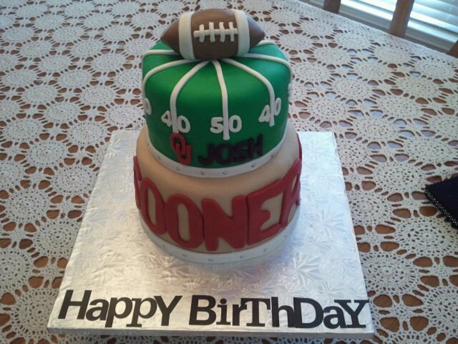 Oklahoma Sooners Football Cake