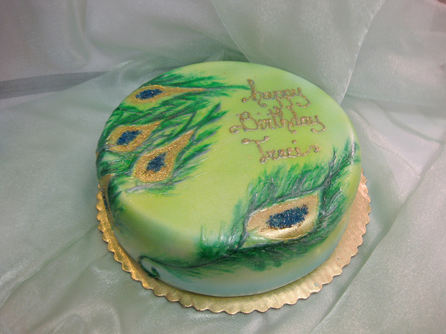 Peacock Feather Cake