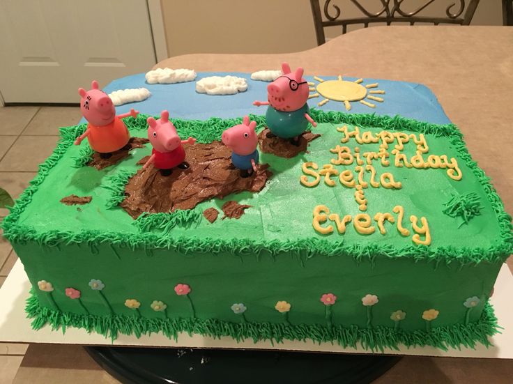 Peppa Pig Birthday Cake