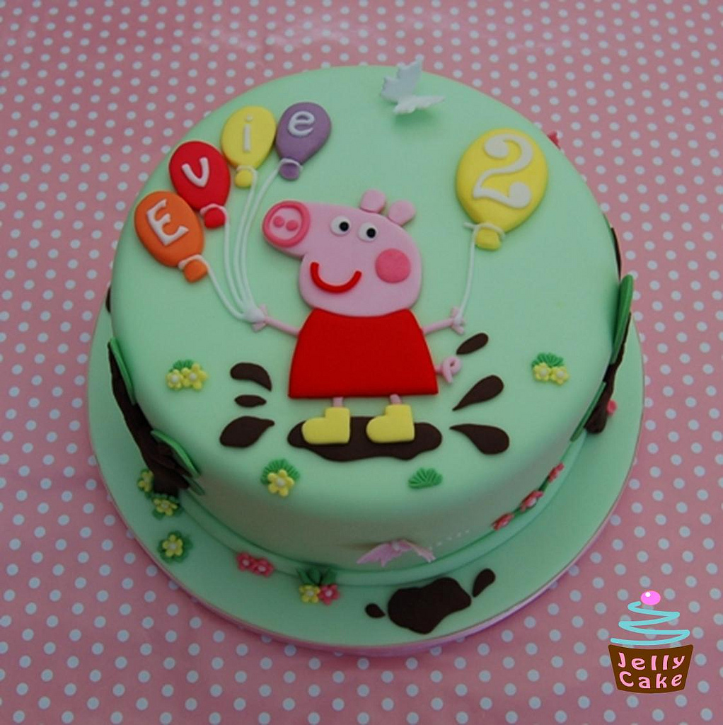 Peppa Pig Muddy Puddles Cake