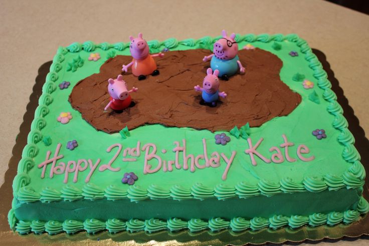 13 Photos of Peppa Pig Muddy Puddles Sheet Cakes