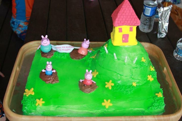 Peppa Pig Sheet Cake