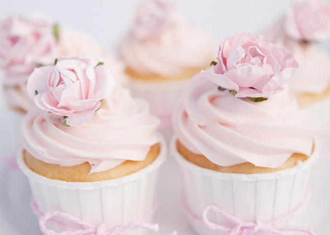 Pink Tea Party Cupcakes