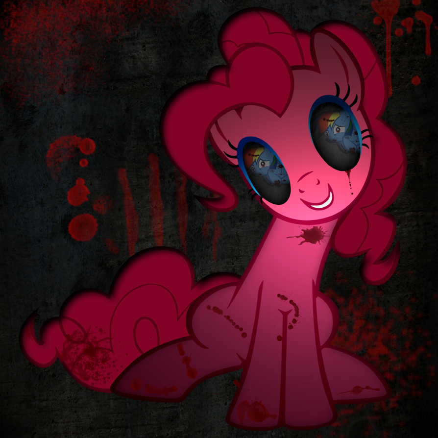 Pinkie pie cupcakes. Rainbow Factory Creepypasta Пинки. Пинки Пай злая сторона.