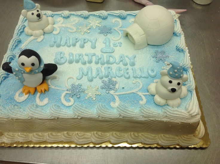 Polar Bear Sheet Cake