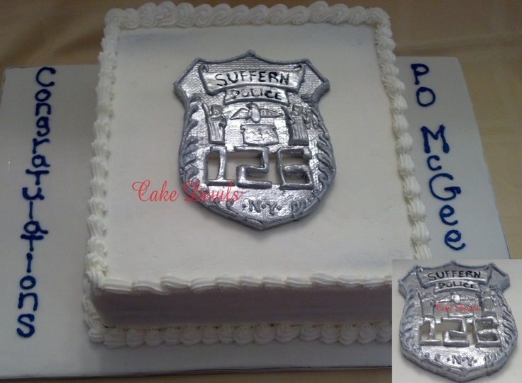 Police Officer Retirement Cake Ideas