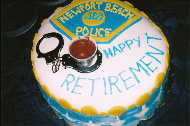 Police Officer Retirement Cake