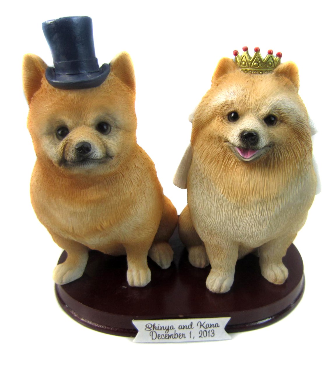 Pomeranian Wedding Cake Topper