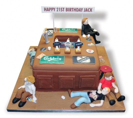 Pub Bar Birthday Cake