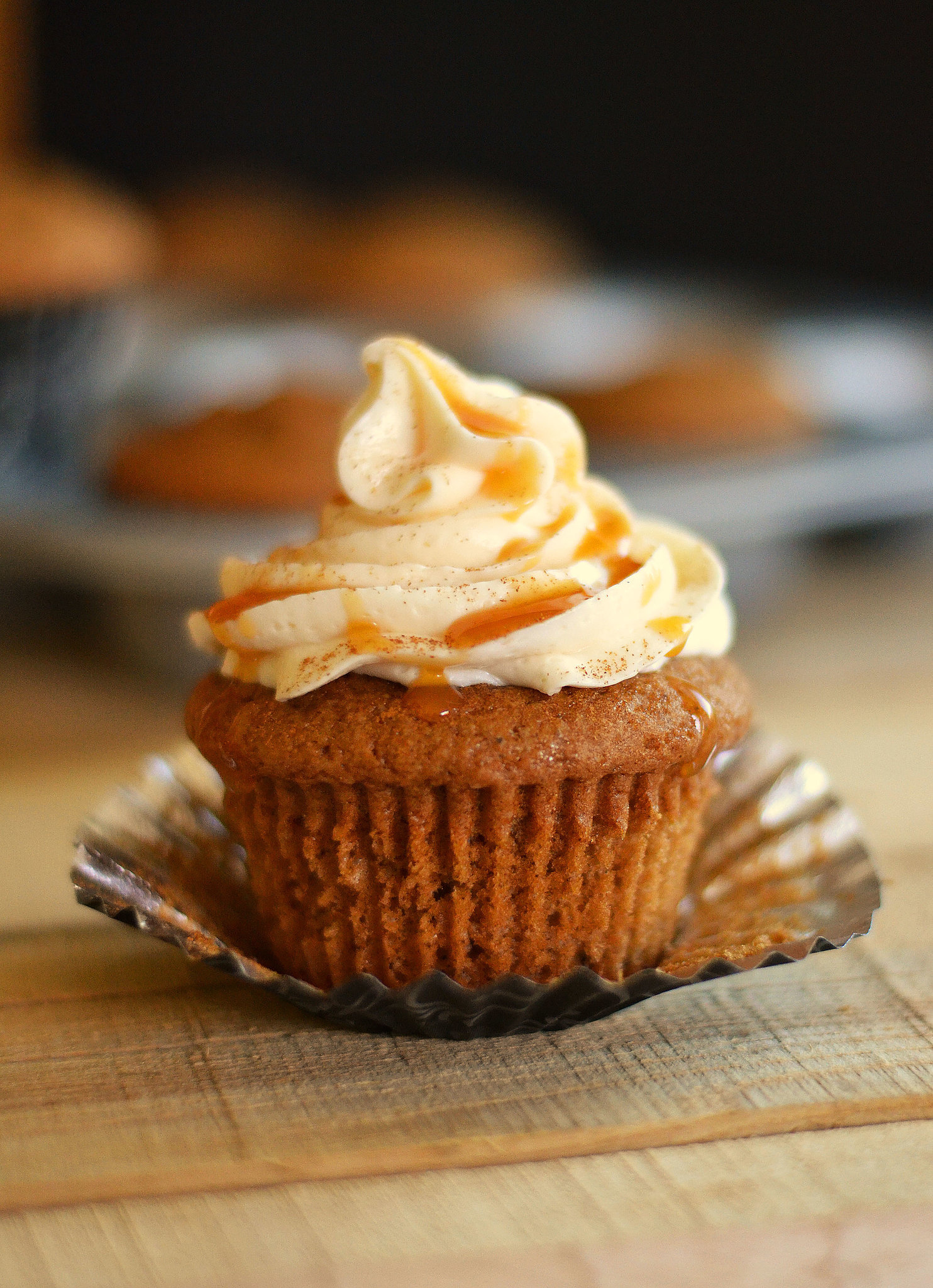 Pumpkin Cinnamon Cupcakes with Cream Cheese Frosting