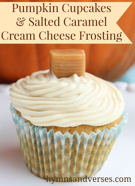 Pumpkin Cupcakes with Cream Cheese Frosting