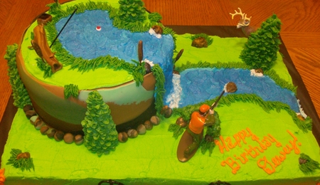 Retirement Fishing Cake