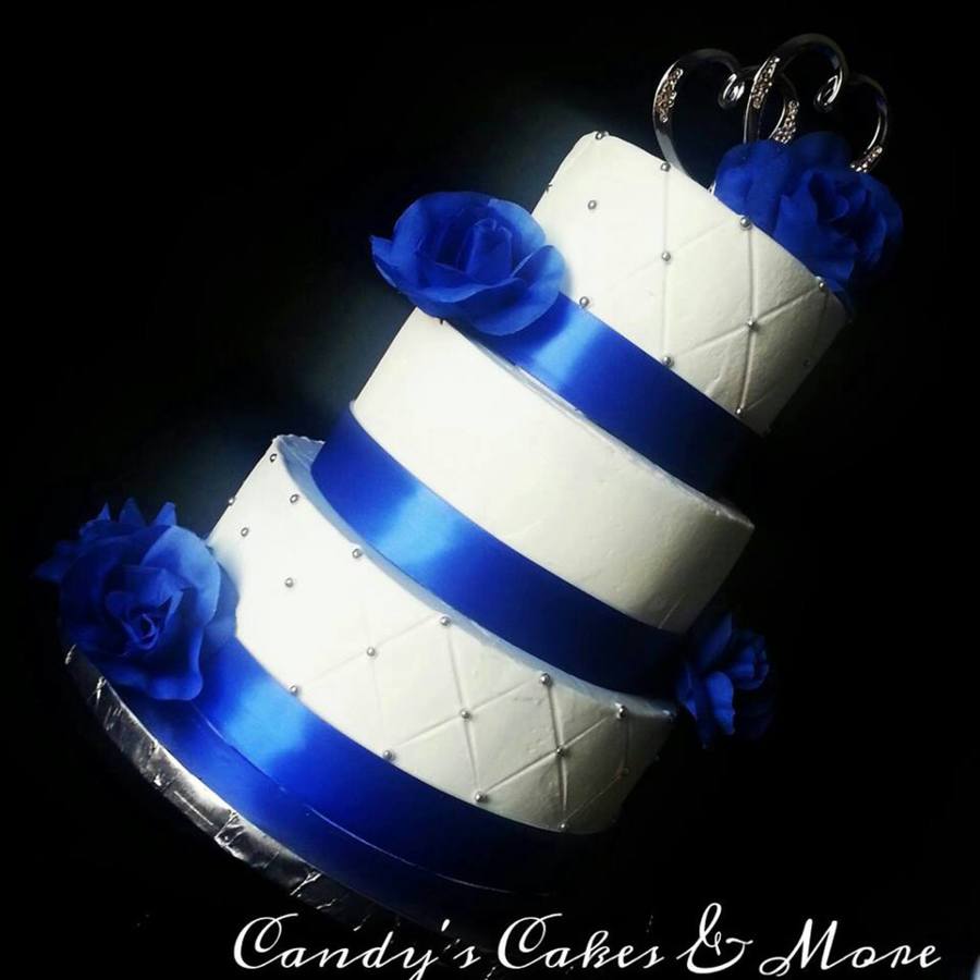 10 Photos of Royal Blue Wedding Cakes Buttercream