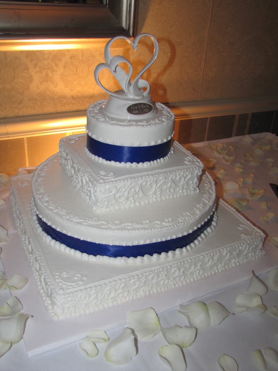 Royal Blue Wedding Cake