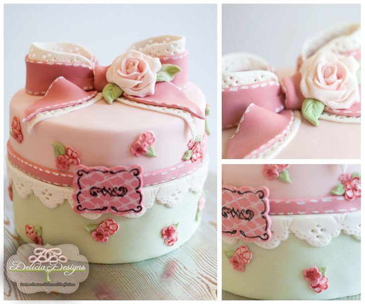 Shabby Chic Birthday Cake