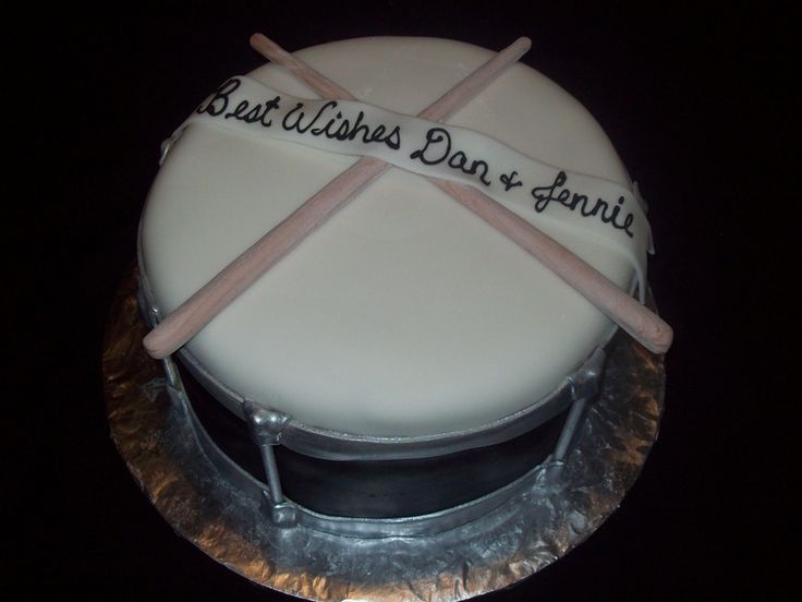 Sheet Cake with Drums