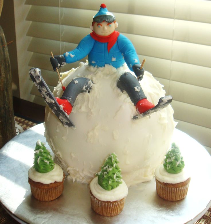 Ski Birthday Cake