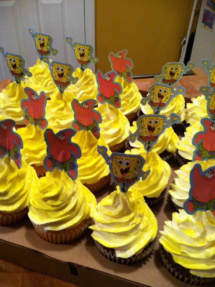 Spongebob Cupcakes