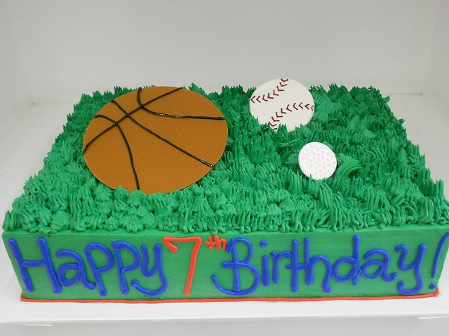 Sports Birthday Sheet Cake