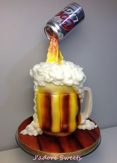 Sugar Beer Bottle Cake